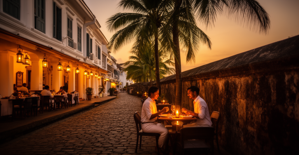 Best Place to Eat at Galle Fort Street for a Romantic and Authentic Experience